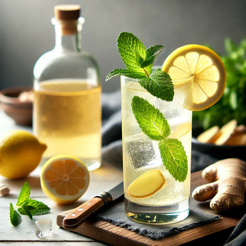 Cocktail “Zing Fizz” – Citron-Gingembre pétillant